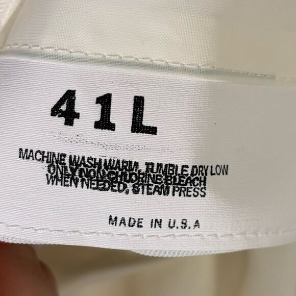 Marcozzi White Official Blazer Made in U.S Size 41L - Picture 8 of 9